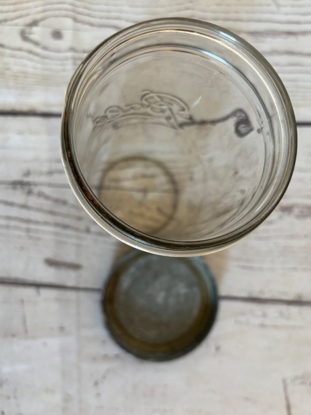 Ball Mason Jar Zinc Lid Graduated Volume Markings On Side Home Canning Rare - Picture 7 of 7